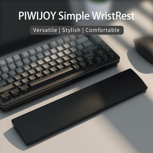 Ergonomic Memory Foam Keyboard Wrist Rest, Keyboard Support Pad with Sweat-Resistant & Non-Slip Design, Portable for Office, Computer, Laptop, Gaming Easy Typing, Helps Relieve Wrist Pain in Saudi Arabia