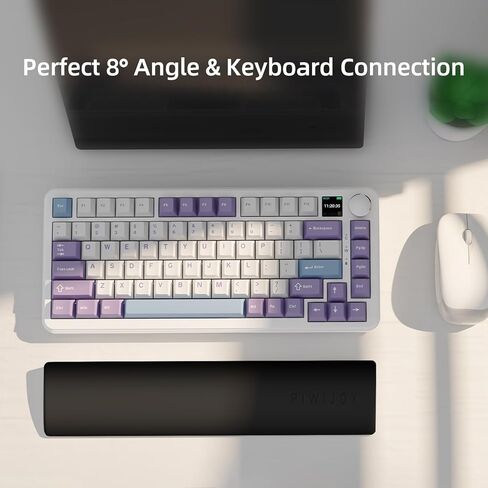 Ergonomic Memory Foam Keyboard Wrist Rest, Keyboard Support Pad with Sweat-Resistant & Non-Slip Design, Portable for Office, Computer, Laptop, Gaming Easy Typing, Helps Relieve Wrist Pain in Saudi Arabia