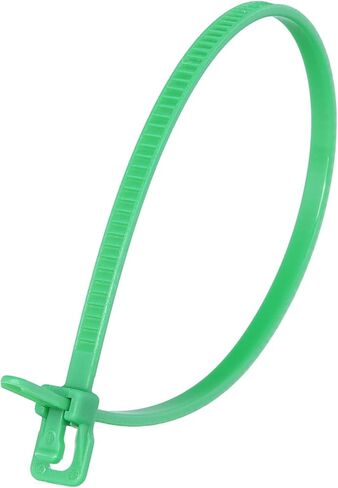 RETYZ 6-Inch Black Reusable Releasable Cable Ties – 100 Pack, 18 lb Strength, Patented Quick-Release, One-Handed, Tool-Free Design for DIY and Retail Applications in Saudi Arabia