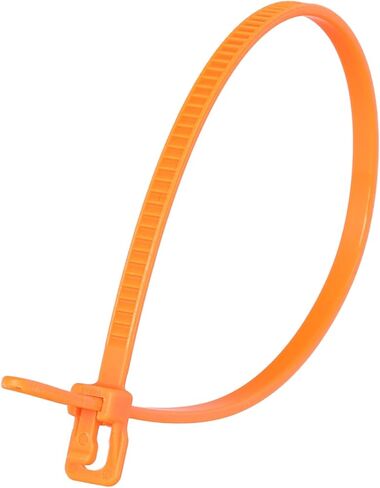 RETYZ 6-Inch Black Reusable Releasable Cable Ties – 100 Pack, 18 lb Strength, Patented Quick-Release, One-Handed, Tool-Free Design for DIY and Retail Applications in Saudi Arabia