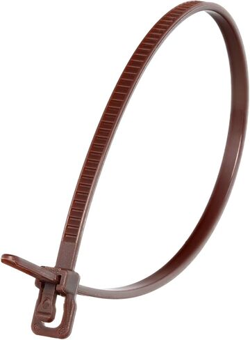 RETYZ 6-Inch Black Reusable Releasable Cable Ties – 100 Pack, 18 lb Strength, Patented Quick-Release, One-Handed, Tool-Free Design for DIY and Retail Applications in Saudi Arabia