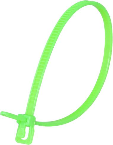 RETYZ 6-Inch Black Reusable Releasable Cable Ties – 100 Pack, 18 lb Strength, Patented Quick-Release, One-Handed, Tool-Free Design for DIY and Retail Applications in Saudi Arabia
