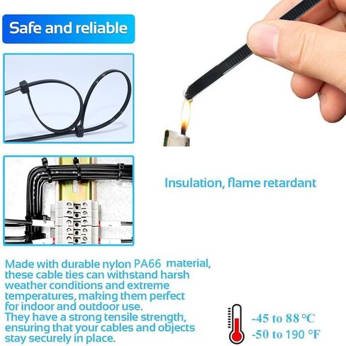 18 بوصة العلاقات كابل أسود 300 حزمة الأشعة فوق البنفسجية مقاومة النايلون البريدي العلاقات 60 رطل قوة الشد للاستخدام في الأماكن المغلقة في الهواء الطلق الأسلاك الكهربائية البستنة خرطوم تجميع in Kuwait
