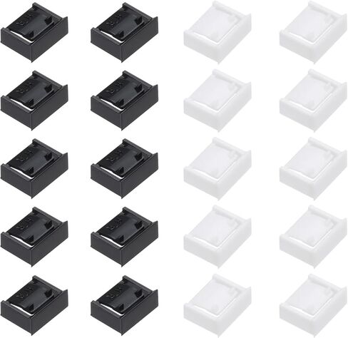 Generic 20 قطعة مانع المنافذ PC قفل منفذ USB / مانع الكمبيوتر الغبار أبيض أسود in Saudi Arabia