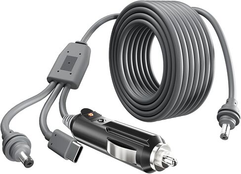 كابل طاقة 3 في 1 DC لـ Starlink Mini، طاقة 100 واط USB C، ولاعة سجائر 12-24 فولت وقابس تيار مستمر، للسيارة/RV/المنزل/المولد المحمول، استبدال محول الطاقة التوصيل والتشغيل (6.5FT/2M) in Kuwait