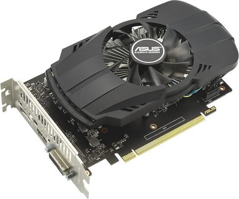 بطاقة رسومات الألعاب ASUS Phoenix NVIDIA GeForce GTX 1650 OC Edition (PCIe 3.0، ذاكرة GDDR6 سعة 4 جيجابايت، HDMI 2.0، DisplayPort 1.4a، DVI-D، محامل مروحة كروية مزدوجة، Auto-Extreme) in Saudi Arabia
