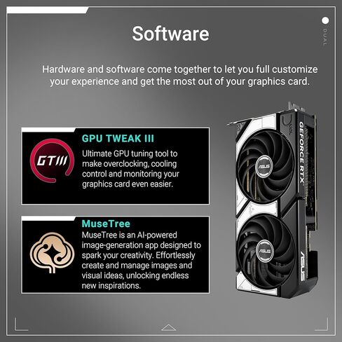 إصدار ASUS Dual GeForce RTX™ 5070 سعة 12 جيجابايت GDDR7 OC (PCIe 5.0، و12 جيجابايت GDDR7، وDLSS 4، وHDMI 2.1b، وDisplayPort 2.1b، وتصميم مدمج ثنائي المروحة، وتصميم مروحة Axial-tech، وتقنية 0dB، والمزيد) in Saudi Arabia