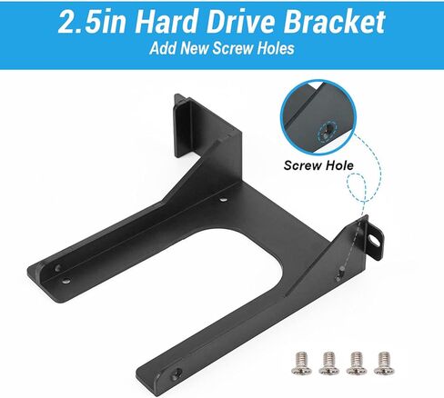 2.5in حامل القرص الصلب ABS ثلاثية الأبعاد مطبوعة HDD SSD تصاعد قوس لوحدة التحكم في الألعاب الدهون SCPH 30000 50000 أسود مع مسامير in Kuwait