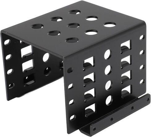 2.5 Inch HDD Mounting Rack Professional Aluminium Alloy Hollow Design Hard Drive Storage Bracket for 2.5in IDE HDD SSD to 3.5in Slot Tray Expansion Space Saving Durable Rust in Saudi Arabia