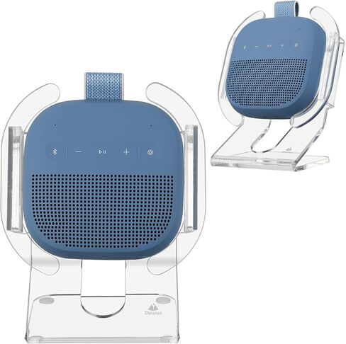 TXesign Desktop Stand for Bose SoundLink Micro 2 Portable Speaker, Acrylic Speaker Holder Table Stand Display Holder with Anti-Slip Base Mount(Black) in Kuwait