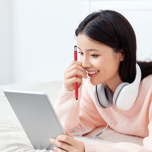 4 قطع قلم لمس ذو سعة مزدوجة من السيليكون، قلم رسم متعدد الاستخدامات للأجهزة اللوحية والهواتف التي تعمل باللمس، حزمة متعددة الألوان فضي وأزرق وأحمر وأخضر، مناسبة للأجهزة الرقمية in Saudi Arabia