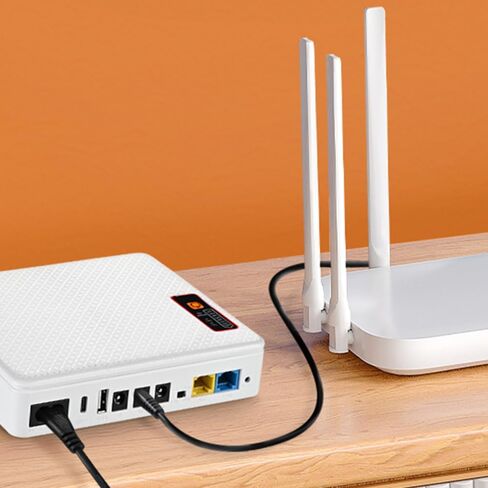 Mini UPS Battery Backup for Routers,Built-in 12000mAh Rechargeable Surge Protector with POE,Output USB 5V/2A DC 5V/9V/12V 2A for Modem,Security Camera, Smartphones in Saudi Arabia