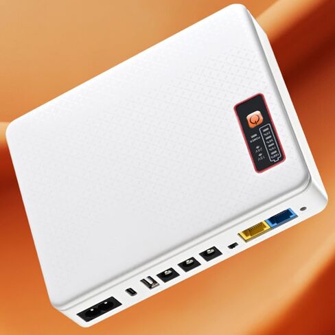 Mini UPS Battery Backup for Routers,Built-in 12000mAh Rechargeable Surge Protector with POE,Output USB 5V/2A DC 5V/9V/12V 2A for Modem,Security Camera, Smartphones in Saudi Arabia