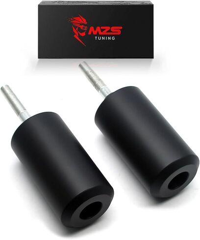 MZS Motorcycle Frame Slider CNC Kits Compatible with Sportster Iron 883 1200 XL883 XL1200 2004-2022, 4" Upper Shock Mount Rear Falling Anti Crash Protector Guards Aluminum Black in Saudi Arabia