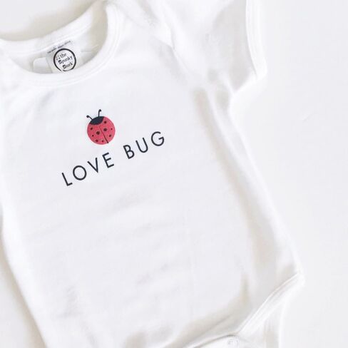 The Spunky Stork Baby Girl Ladybug Love Bug Organic Newborn Infant Bodysuit in Kuwait
