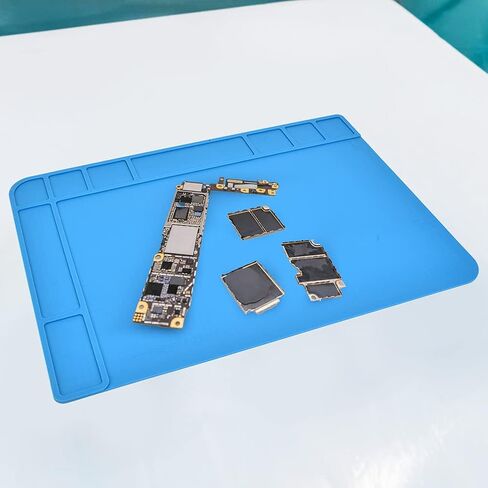 Heat Silicone Mat Pad Repair Work Station Phone Computer Maintenance Tool High Density Gel Thermal Insulation Anti Static 480 x 340mm in Saudi Arabia