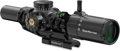 WestHunter Optics HD GEN2 1-10x24 IR LPVO Riflescope, 30 mm Tube Second Focal Plane Illuminated 1/4 MOA Presicion Compact Rifle Scope for Shooting Competition in Kuwait