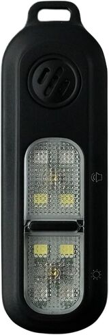 130DB Rechargeable Personal Alarm | One-Button Alarm | 4 Flash Light Modes | Equipped with a Back Clip | Free Keychain Included | Ideal for Women, Kids and the Elderl（Blue in Saudi Arabia
