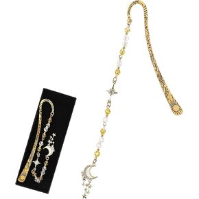 Fantasy Dragon Metal Bookmark - Vintage Fourth Wing Hook Book Marks Page Mark with Beaded Gold Black Dragons Charm for Men Students Teachers Reading Lovers Birthday Gifts School Accessories in Saudi Arabia