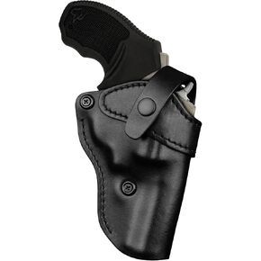 Premium OWB Leather Holster for Most .38 Special & J Frame Revolvers for Taurus 327/605/856/85/905/942, S&W Model 60, Ruger SP101, Kimber 6S, Rossi Model 68, Fit 2.5" - 3.0" Barrel, Black, Right/Left in Saudi Arabia