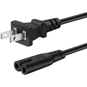 سلك طاقة تيار متردد ذو شقين لجهاز Sony PS5/PS4/PS3 Slim، وXbox Series S/X، وXbox One S/One X، وشاشة الطابعة ومكبر الصوت التلفزيوني، واستبدال كابل الطاقة العالمي in Kuwait