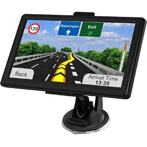 GPS Navigator للسيارة مع أحدث الخرائط المجانية لعام 2026، نظام ملاحة GPS للسيارة مقاس 7 بوصة لسائقي الشاحنات التجاريين مع بحث POI/Zip، توجيه صوتي، تنبيهات الضوء الأحمر Speedcam، 7 مركبات in Kuwait