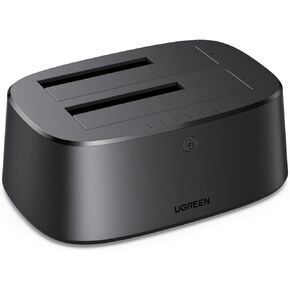 UGREEN USB 3.0 to SATA Dual-Bay HDD Hard Drive Docking Station for 2.5" & 3.5" SATA HDD, Hard Drive Reader with Offline Clone and Duplicator Function Up to 16TBx2 in Kuwait