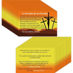 240 قطعة من بطاقات الطريق الرومانية الإسبانية المسيحية، خطة مسارات الإنجيل الدينية للخلاص، بطاقات صلاة ملهمة للجيب، مساحات صغيرة من الكتاب المقدس لهدايا الكنيسة التبشيرية (كامينو رومانو) in Kuwait