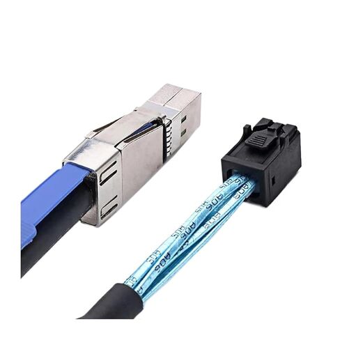 كابل MI NI SFF-8644 إلى SFF-8643، كابل خارجي 26Pin إلى داخلي 36Pin Hybrid 12Gbps SAS3.0 للأنظمة (1M) in Kuwait