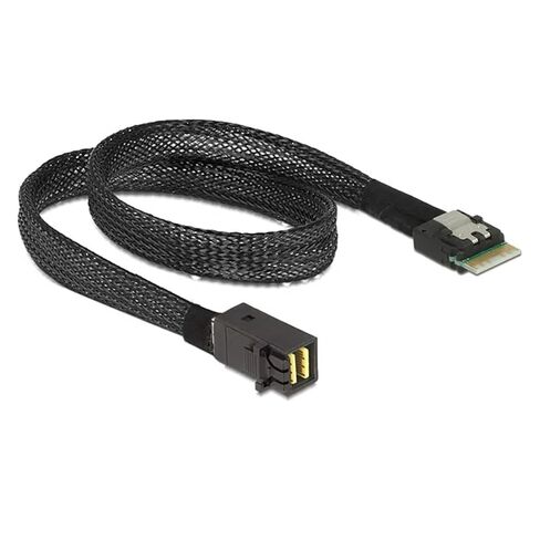 كابل بيانات Slim Line S*A*S 4.0 SFF-8654 4i 38pin Host to HD MI NI S*A*S 4i SFF-8643 36pin Target Cable(1m) in Kuwait