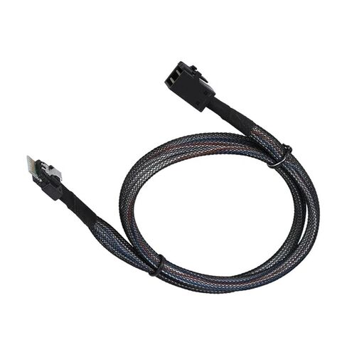 كابل بيانات Slim Line S*A*S 4.0 SFF-8654 4i 38pin Host to HD MI NI S*A*S 4i SFF-8643 36pin Target Cable(1m) in Kuwait