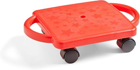 Hand2Mind Red Speedway Racer Scooter Board ، لوحة سكوتر الأرضية ، ألعاب المحرك الإجمالية ، معدات ممارسة الأطفال والتربية البدنية ، ألعاب الملعب ، اللعب النشط الداخلي ، الأنشطة الخارجية للأطفال in Kuwait