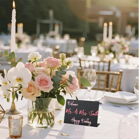 لافتات سبورة صغيرة لعرض الطعام، ملصقات طعام بوفيه قابلة لإعادة الاستخدام مقاس 4 × 3 بوصة، 20 عبوة مع 5 أقلام تحديد و85 ملصقًا للحفلات وتقديم الطعام وحفلات الزفاف (سبورة V-20 (PVC)) in Kuwait