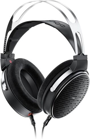 سماعات رأس FiiO JT3 فوق الأذن مفتوحة من الخلف، محرك ديناميكي 50 مم، غشاء مركب PEK+PU، كابل 3.5 مم قابل للفصل مع ميكروفون للموسيقى والألعاب (أسود) in Saudi Arabia