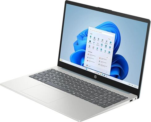 كمبيوتر محمول HP بشاشة لمس FHD مقاس 15.6 بوصة، معالج Intel Core i3-N305 ثماني النواة (يصل إلى 3.8 جيجا هرتز) ذاكرة وصول عشوائي DDR4 سعة 8 جيجابايت وذاكرة وصول عشوائي سعتها 256 جيجابايت SSD، كمبيوتر محمول مزود بكاميرا ويب خاصة عالية الدقة وشحن سريع Copilot in Kuwait