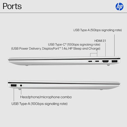 كمبيوتر محمول HP OmniBook 5 بشاشة تعمل باللمس، كمبيوتر AI، Intel Ultra 9 285H، 32 جيجابايت LPDDR5X 5600 MT/s، 1 تيرابايت PCIe SSD، 16 بوصة FHD+، بلوتوث 5.3، لوحة مفاتيح بإضاءة خلفية، Windows 11 Home، فضي جليدي، موزع من النوع C in Saudi Arabia