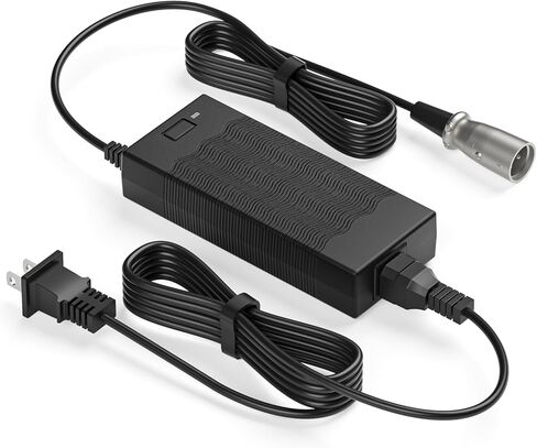 شاحن بطارية موصل XLR ذكر 24 فولت 5 أمبير 3 سنون متوافق مع كرسي الطاقة جازي، سكوتر التنقل برايد، لايماتيك، محرك طبي، تقنيات جولدن، شوبريدر، راسكال 200T/500T/301 سلك طاقة الشاحن in Saudi Arabia