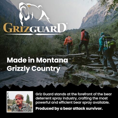 رذاذ الدب 260GG2 من Griz Guard مع حافظة بطول 40 قدمًا، أقصى قوة، رذاذ مسجل لدى وكالة حماية البيئة للدببة وأسود الجبال والقيوط والكلاب والموظ، وحماية المشي لمسافات طويلة والتخييم في الهواء الطلق، وسلامة التوهج، 9.2 أونصة، 2PK in Kuwait