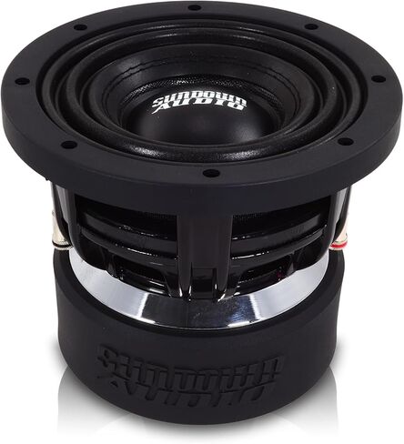 مضخم صوت Sundown Audio U Series 6.5 بوصة D4 - 500 واط RMS/1000 واط الذروة، ثنائي 4 أوم، 1.75 بوصة من الألومنيوم الأسود VC، 19 مم Xmax، سلة مصبوبة شديدة التحمل in Kuwait
