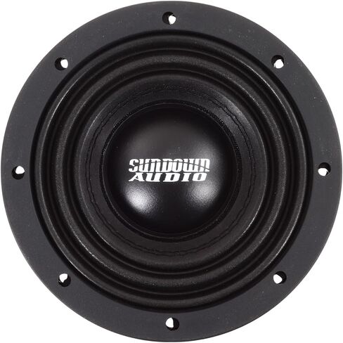 مضخم صوت Sundown Audio U Series 6.5 بوصة D4 - 500 واط RMS/1000 واط الذروة، ثنائي 4 أوم، 1.75 بوصة من الألومنيوم الأسود VC، 19 مم Xmax، سلة مصبوبة شديدة التحمل in Kuwait