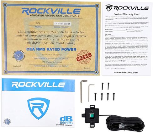 KICKER 48TCWRT122 COMPRT12 مضخم صوت رفيع مقاس 12 بوصة 1000 وات + صندوق + مضخم صوت أحادي + مجموعة مضخم صوت in Kuwait