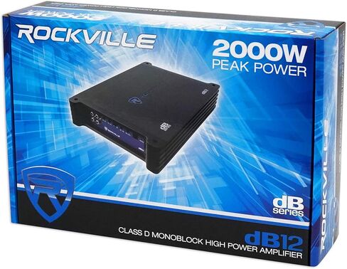 KICKER 48TCWRT122 COMPRT12 مضخم صوت رفيع مقاس 12 بوصة 1000 وات + صندوق + مضخم صوت أحادي + مجموعة مضخم صوت in Kuwait