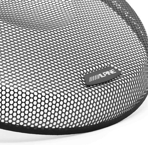 Alpine RS-W12D4 R Series 12 Dual 4-Ohm Shallow Subwoofer 600 Watts KTE-RS12G 12-Inche Grille for R Series Shallow Subwoofers Bundle in Kuwait