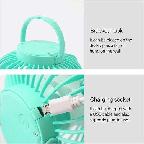 USB Desk Fan Small Quiet Powerful 3 Speed Small Portable Desktop Table Fan Cooling For Home Office Car Office Desk Portable Fan in Saudi Arabia