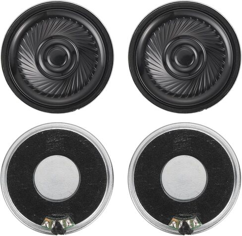 MECCANIXITY Metal Shell Round Internal Magnetic Speakers 36mm Diameter 2 W 8 Ohm Iron Shell Small Speakers for Loud Micro Speaker Replacement DVD Multimedia DIY Projects Pack of 4 in Saudi Arabia