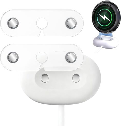 عبوتان من ملحقات مساعدة الشاحن لساعة Google Pixel 4 مقاس 41 مم/45 مم، شحن مع حافظة، تصميم شبه شفاف غير لامع، متوافق مع شاحن Google Pixel Watch 4، كابل شحن غير متضمن in Kuwait