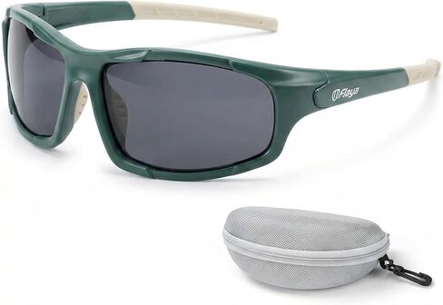 Flaya Polarized Sport Sunglasses for Men & Women UV400 Protection Scratch-Resistant Lightweight TR Frame & Rubber Nose Pads in Saudi Arabia