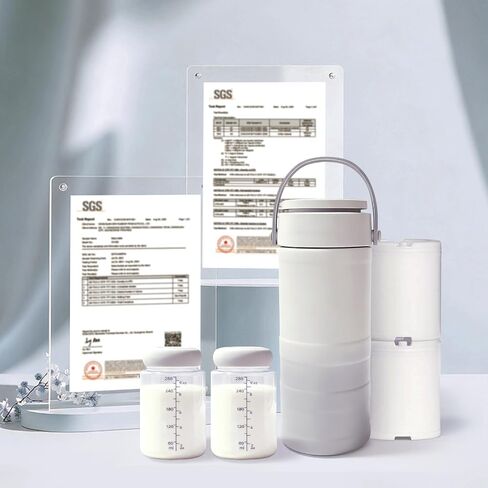 Portable Breast Milk Cooler – HOKORIIKU 22oz Breastmilk Chiller with Temp Display, 360° Total Cooling Keeps Fresh 24H, Large-Capacity for Travel/Outdoor, Set Includes + Brush 2 Milk Bottles in Saudi Arabia