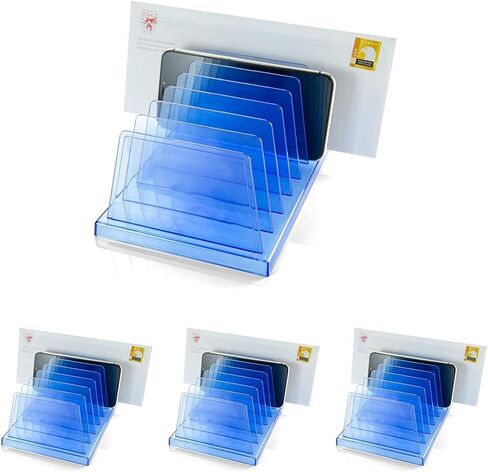 Officemate Blue Glacier Standard Sorter, 7 Compartments, Transparent Blue (23214) in Saudi Arabia