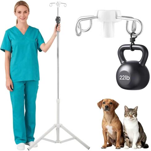 IV Poles,45 to 83In IV Stand Floor with 4 IV Bag Holder Stand Portable Telescopic Stabilizing Tripod Stainless Steels Pipe Extension Pole IV Influsion Pole Lightweight Strudy (45-83in) in Saudi Arabia